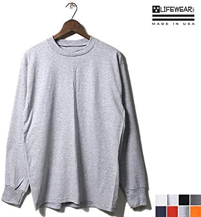 Amazon ライフウェア ロンt プレーン 無地 長袖 Tシャツ 5 5oz Long Sleeve T Shirt Plain Lifewear 5408 Longt メンズ L 6 レッド 並行輸入品 Tシャツ カットソー 通販