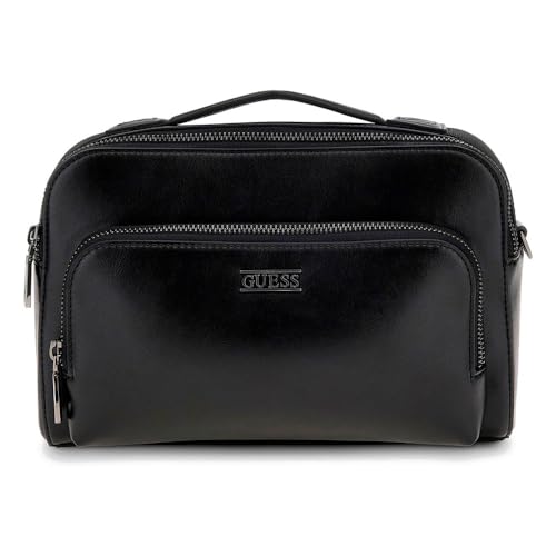Imagen de GUESS bolso bandolera Boston Double Zip Camera Bag Black negro