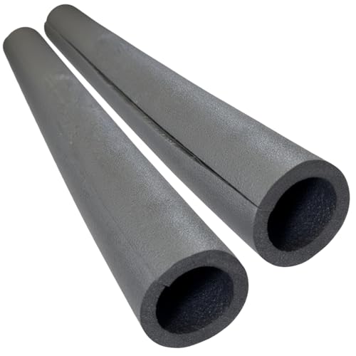 Boni-Shop PE Ø 54mm Durchmesser 13mm Isolierung Rohrisolierung selbstklebend 2x1 m - Energiesparende Dämmung für Heizungsrohre Schaumstoff
