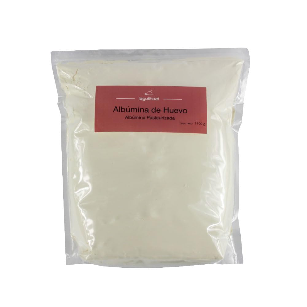 Albúmina de Huevo en Polvo Pasteurizada 1,1 kg Sin Gluten Clara deshidratada para merengue, macarons, espumas, helados y repostería profesional