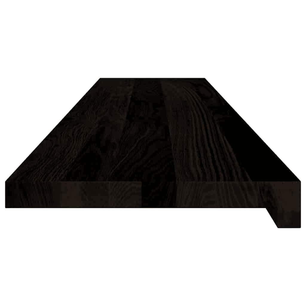 Stopnie schodowe 16 sztuk 120x25x2 cm lite drewno dębowe brązowo-czarne
