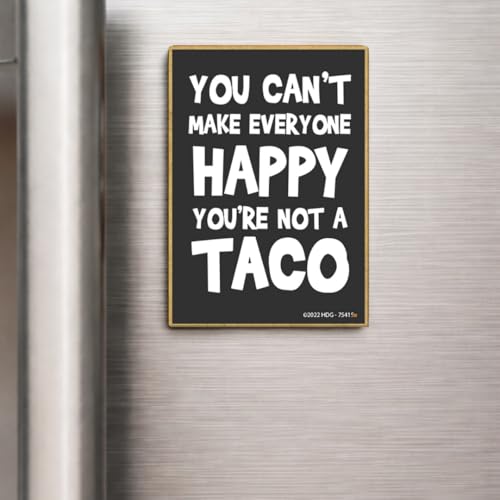 Imán decorativo rectangular de madera Not a Taco miniatura 7