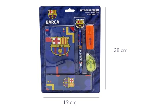 FC Barcelona, Set de Papelería, Material Escolar, Escritura, Barça, Producto Oficial - imagen 3
