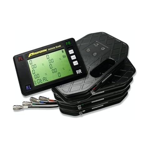 PROFORM 67650 Vehicle Scale System Kit with 14-1/2" x 9-1/2" x 2-1/2" 4-Scale Pads - 1,250 lbs. Capacity Per Scale Cover
