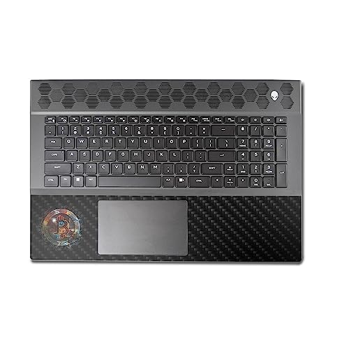 Image of MightySkins Carbon Fiber Skin Compatible with Alienware M18 R1 (2023) Full Wrap Kit - Crypto | Protective, Durable Textured Carbon Fiber Finish | Easy to Apply & Change Styles | Made in The USA