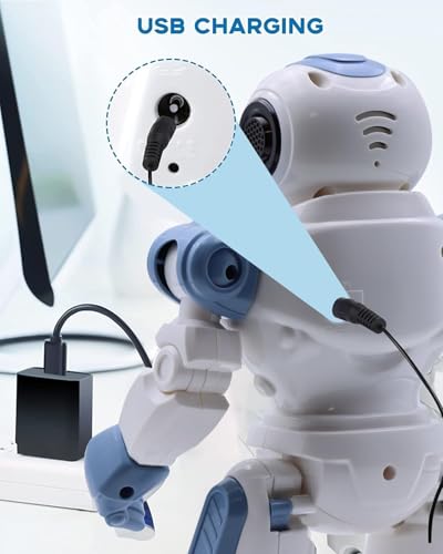 Image of Magicwand R /C Rechargeable Gesture Sensing,Dancing & Programmable Robot for Kids with Lights & Sound【White】【Pack of 1】