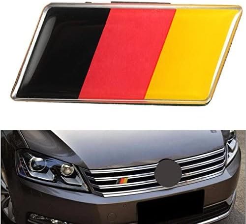 Aluminium German Germany Flag Badge Grille Emblem Car Sticker Decal Universal Decoration