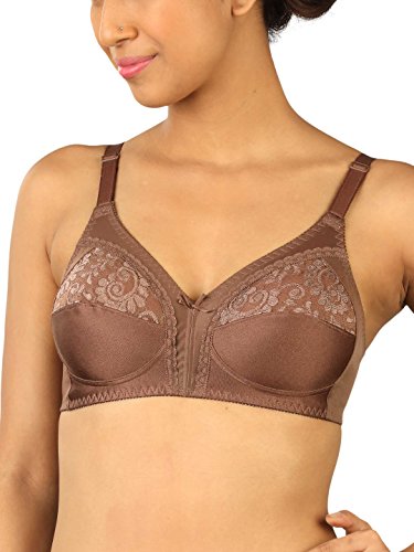 Image of Triumph Claudette Classics Women Bra Non Wired, Non Padded Cups with lace Full Coverage, Cut & Sew Soft and Breathable Fabric All-Day Comfort Pack of 1