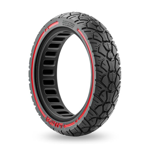 Amitor 8,5x2 Reifen Vollgummi Offroad, E Scooter Reifen 8 1/2 x2 Vollgummi mit Pannensichere, Wartungsfrei & Langlebig, E Scooter Vollgummireifen 8,5 x2.0 Zoll für Xiaomi Pro 2 1S M365 Pro Mi3, 1Stück