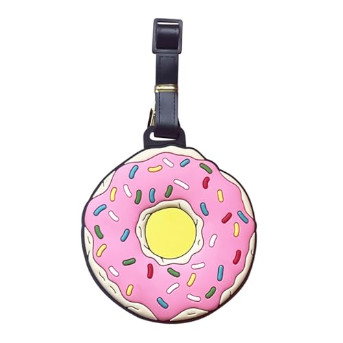 Yianyal Tag de equipaje, etiquetas de equipaje para maletas,Etiquetas de equipaje de silicona para viajes - Travel equipaje Food Shape Etiquetas Bags Bolsa de etiquetas para identificación
