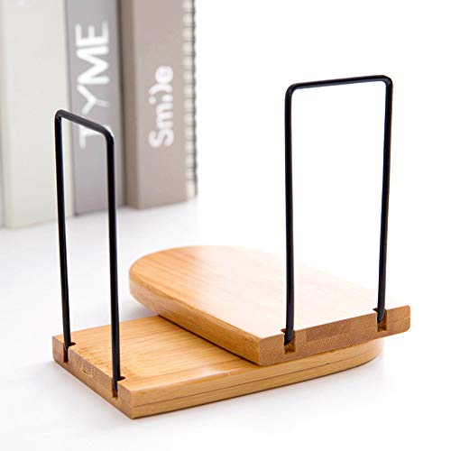 DECDEAL Prateleira de livros de bambu Suporte de livros para livros Prateleiras de parede Armazename