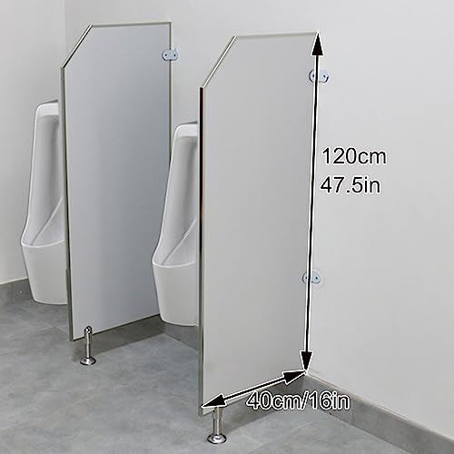 Mampara de urinario para suelo en acero inoxidable para baños públicos 8