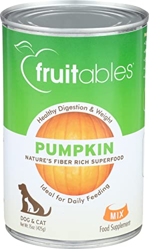 FRUITABLES Pumpkin Dog & Cat Food Supplement,...