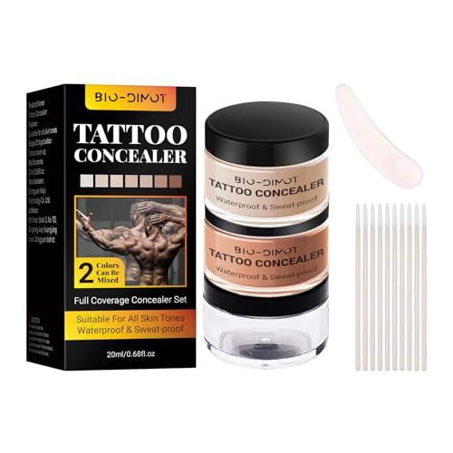 BIO-Dimot Tattoo Cover Up Makeup - Waterproof Full Coverage Body Foundation, Long-Lasting Waterproof
