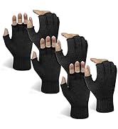 Evridwear Mens Thermal Winter Touch Screen Gloves with Elastic Cuff for Cold Day