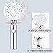 URINGO Shower Head, High Pressure Shower Head with Luxury Chrome Plated Finish, Rain Shower Head for Bathroom Adjustable Angle, Tool Free Installation, Anti-Clogging Silicone Nozzles Showerhead