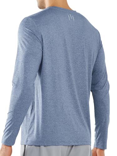NORTHYARD Men's Running Athletic Shirts Long Sleeve Quick Dry Workout Gym Shirt Lightweight UPF 50+ Fishing Hiking Rash Guard2