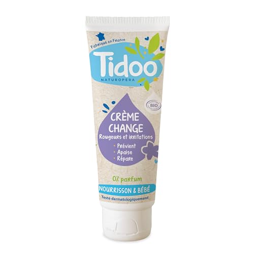 Crème Réparatrice Change à l'huile de Lin Bio - Tidoo