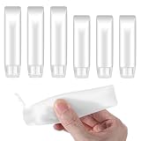 Guduling Lot de 6 bouteilles de voyage rechargeables - Transparentes - 30 et 50 ml -...