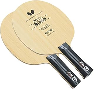 Butterfly SK Carbon Table Tennis Blade - TAMCA 5000 Carbon Fiber Blade - Professional Table Tennis Blade - Available in FL and ST Shakehand Handle Styles - Made in Japan