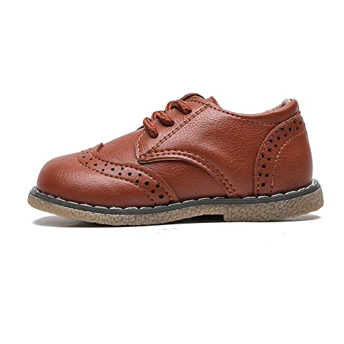 Image of Boys School Uniform Dress Shoes Casual Oxford Flats Toddler Girl Dress Shoes