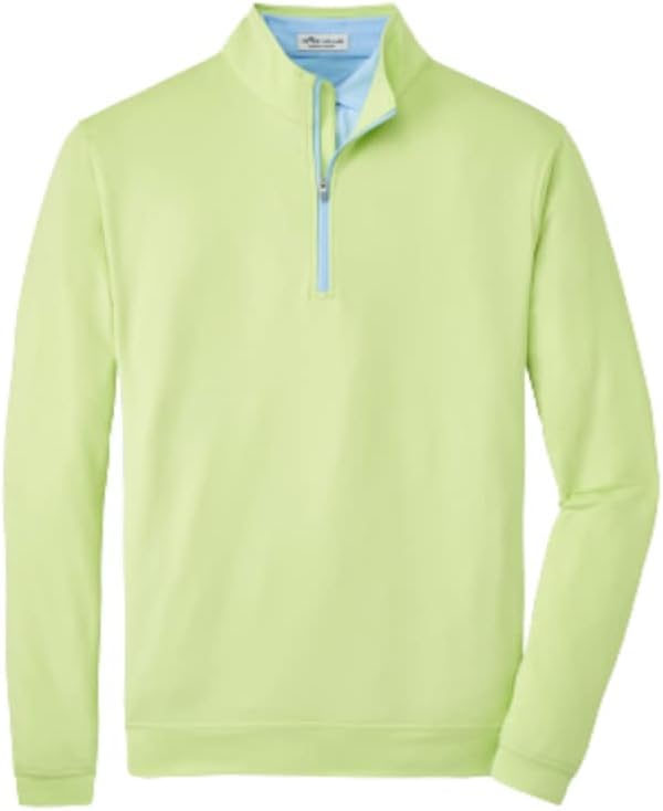 PETER MILLAR Men's Crown Sport Perth Performance Quarter Zip, Spritzer XXL