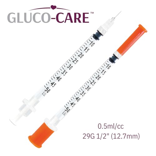 Image of 0.5 ml /cc Syringes 29G x 1 /2'' (12.7mm), 100 /box | Fine Tip, Home & Lab Use, Clear Barrel, Bold Scale, Smooth Plunger Movement with back-end stopper, Leak-Proof Design