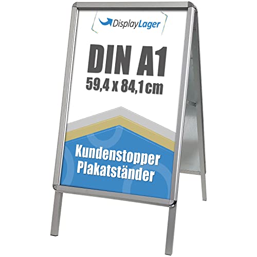 DisplayLager Alu-Line Rondo, calidad danesa Caballete publicitario, incluye 2 x carteles de...