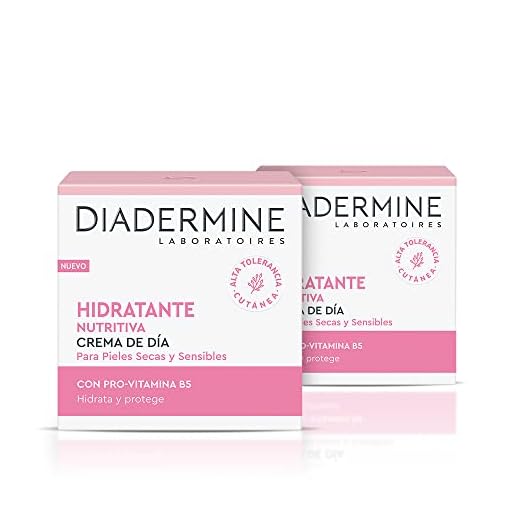 Diadermine - Crema Hidratante y Nutritiva de Día, 2uds de 50ml, para pieles secas y sensibles, Cutis hidratado y nutrido