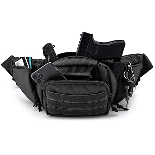 Frtkk Concealed Carry Pistol Fanny Pack Holster & Tactical Gear Clip #TOP2