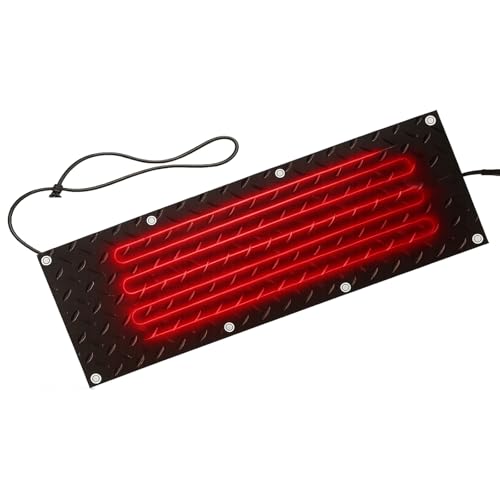 歩道や玄関用の屋外用加熱融雪マット。簡単設置の電気式暖房マット。耐久性のある滑り止めゴム製の階段・ステップ用融雪・氷 36*183cm