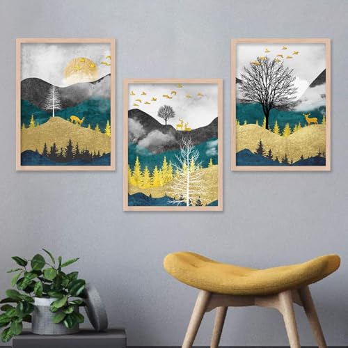 Image of kotart Modern Wall Art Framed Painting for Wall Decoration - Wall Paintings for Living Room, Bedroom - Big Size Wall Painting (Art 9, 13x17 inch)