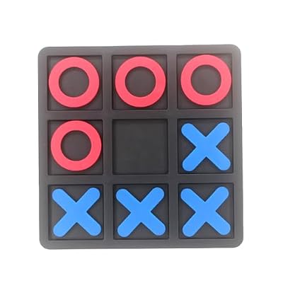 Tic Tac Toe Board Game,Tic Tac Toe Family Game, Classic Board Game, Classical Family Board Game,Children's Tic Tac Toe Game, Plastic tic tac Toe Game, Board Size 15 X 15 cm