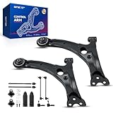 KAX Front Lower Control Arm w/Ball Joint & Sway Bar Links & Tie Rods for Toyota Matrix 2003-2008 for Pontiac Vibe 2003 2004 2005 2006 2007 2008 Suspension Kit K623110 K623111