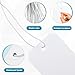 100 Pack White Shipping Tags with Elastic String Blank Labeling Tags with Strings Attached, 4 3/4
