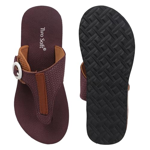Image of TWOSOFT Women Slippers (Brown)