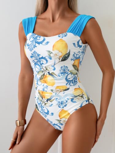Image of B2prity Women's One Piece Swimsuit Tummy Control Full Coverage Bathing Suit