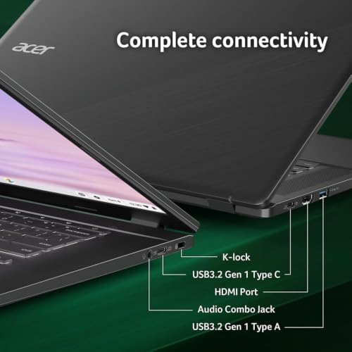 Image of Acer Chromebook Plus 515, 15.6 inch Touchscreen, Intel i3-1305U, 8GB DDR5 384GB