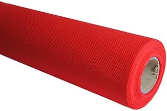 Non-Woven Roll 120 cm x 25 m – 60 g | Disposable Tablecloth for Indoor Outdoor Tables Parties Ceremonies Events Florist 1.20 m x 25 m (Red)