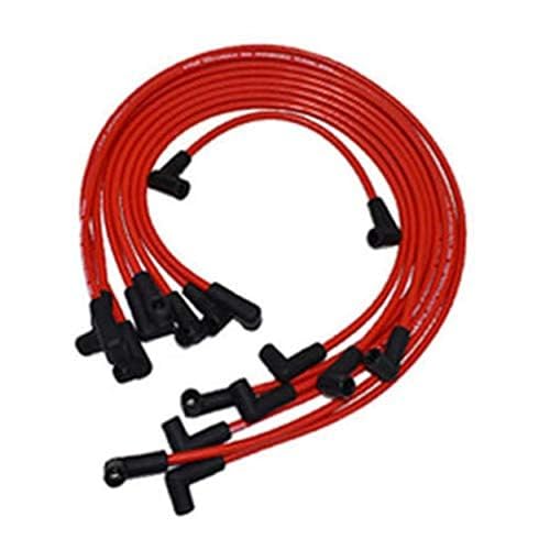 A-Team Performance Silicone Spark Plug Wire Kit - Automotive Accessory for Chevy, Chevrolet & GMC - Compatible with V6/V8 Engines (4.3L, 5.0L, 5.7L TBI EFI) - 8.0mm Red
