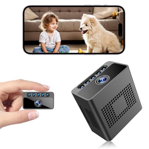 32G 4K Mini WiFi Camera with Night Vision & Motion Detection