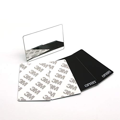 Pocket Mirror C-Set (4 in 1 Pack) Unbreakable Wallet Card Size (3.4 x 0.029 x 2.1 inches) Lightweight Handheld Mirror for Your Beauty Needs Like Makeup, Cosmetic, Vanity, Shaving Daily Essential Tool