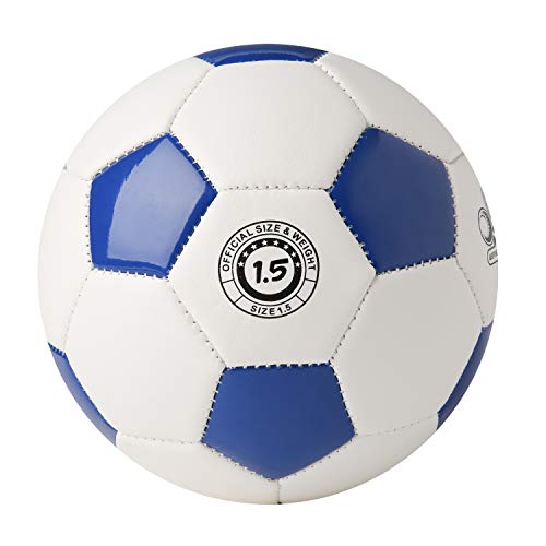 Yanyodo Durable 6" Mini Size Training Soccer Ball Soft Sports Toy Ball For Toddlers, Kids Gift (Blue&White) #TOP9