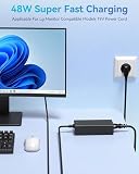 19 V 2,53 A, kabel zasilający, kompatybilny z monitorem LG 19", 20", 22", 23", 24", 27", 29", 32", 34", Samsung 22" 32" LED LCD panoramiczny ekran HDTV, ładowarka do ładowania TV Charger, adapter 6,5