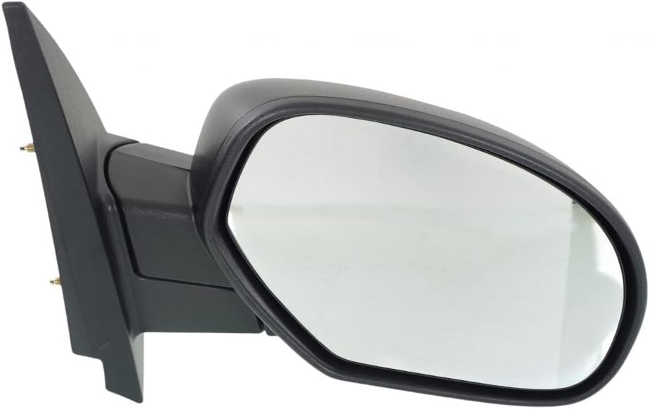For Chevy Silverado 1500 2007-2013 Door Mirror Passenger Side | Non-Heated | Manual Folding Type | Textured | Hybrid | Replacement For 20809978 | GM1321332