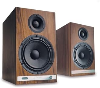 Audioengine Audio Engine, HD6 Wireless, Powered Speaker, Bookshelf Home Music System, Bluetooth aptX HD Compatible, Built-in DAC Amplifier, Wired / Wireless Connection, AUX Input, Optical Digital SPDIF Input, RCA Input, Subwoofer Connection, 24-bit DAC, 150 W (Walnut)