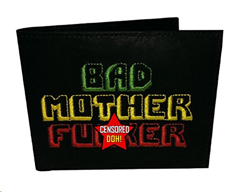 BMF Embroidered Genuine Leather Wallet Rasta Version Authentic BMF