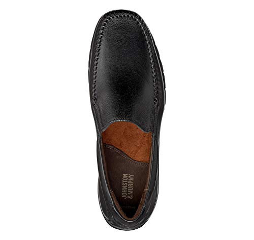 Johnston & Murphy Crawford Venetian Black Tumbled Full Grain 11 M (D)2