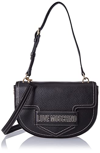 Catálogo de I Love Moschino Top 5. 34 Love Moschino Borsa a Spalla - Bolso de hombro para mujer, talla única, Negro -, 1x1x1