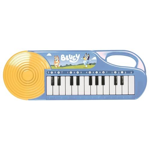 Bluey 23 Note Musical Keyboard - Portable Learn to Play Keyboard Musical Education Learning Toy for Toddlers and Preschoolers